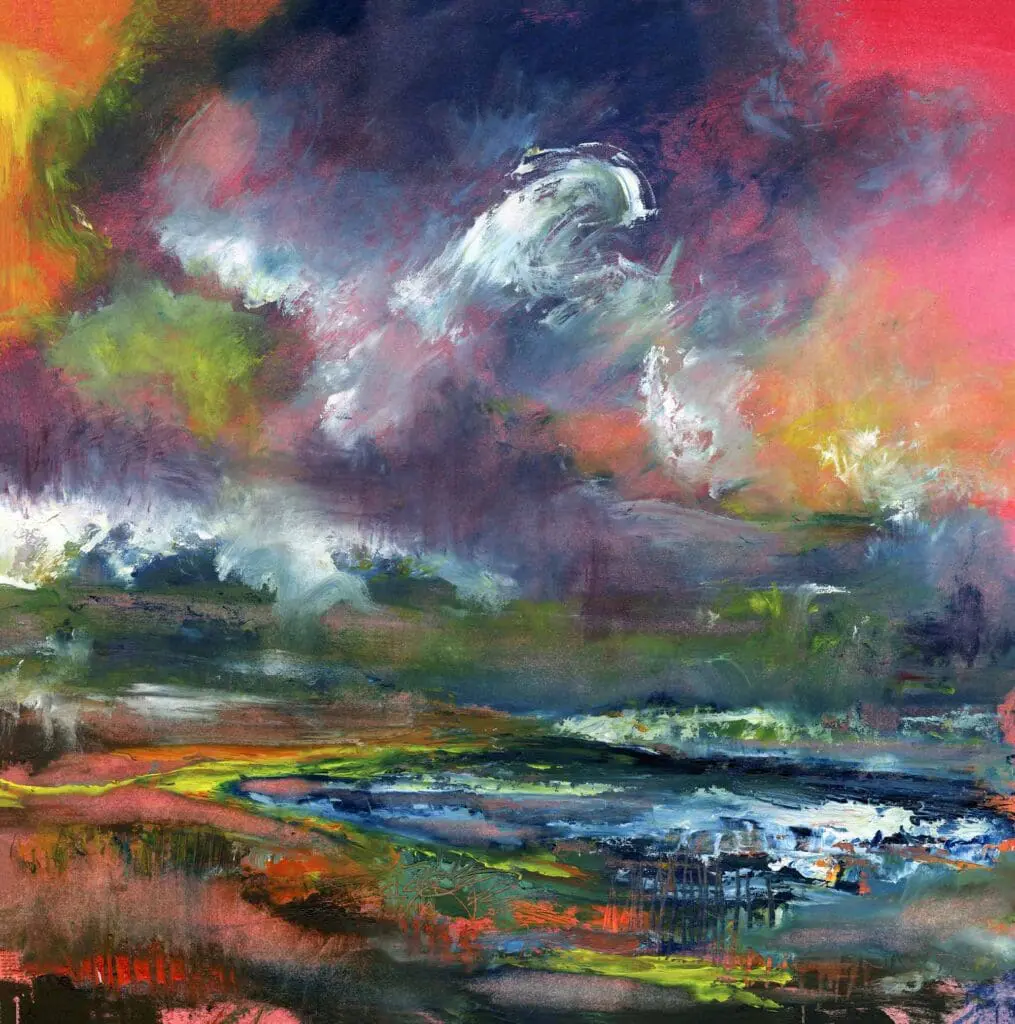 Sea Wall II - an oil painting by Sinéad Smyth